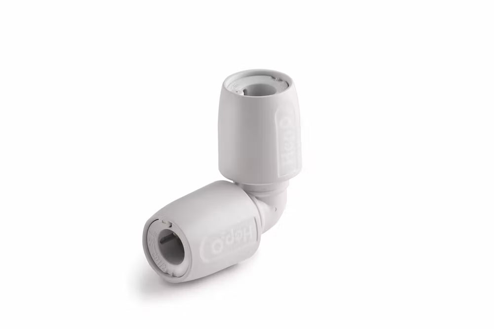 Hep2O elbow 90 10mm white