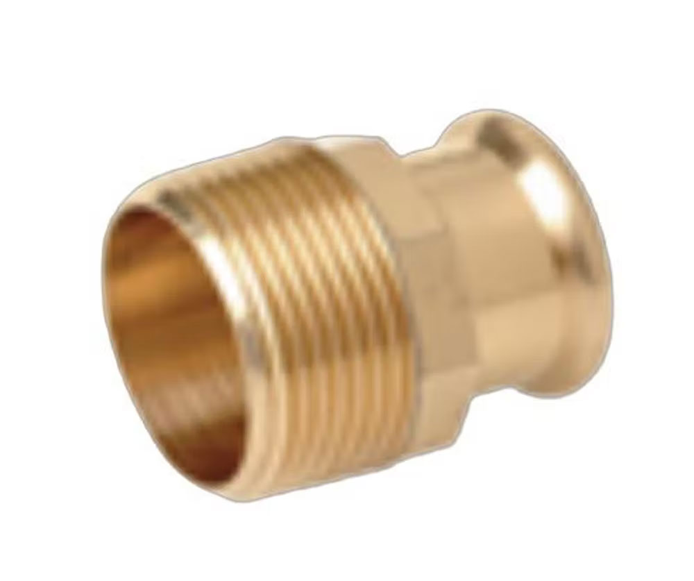 Pressfit Water 15mm x 1/2" Male Adapter