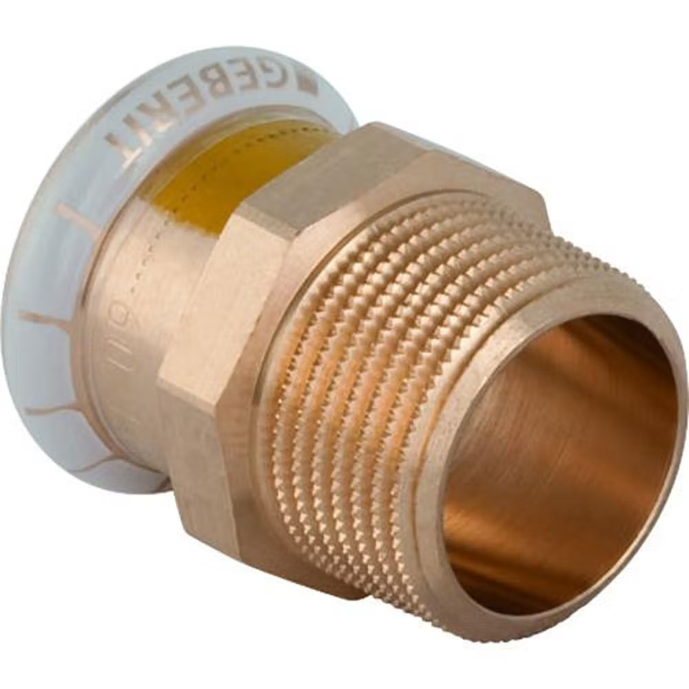 Geberit Mapress Copper Adaptor With Male Thread Gas 15mmx1/2"