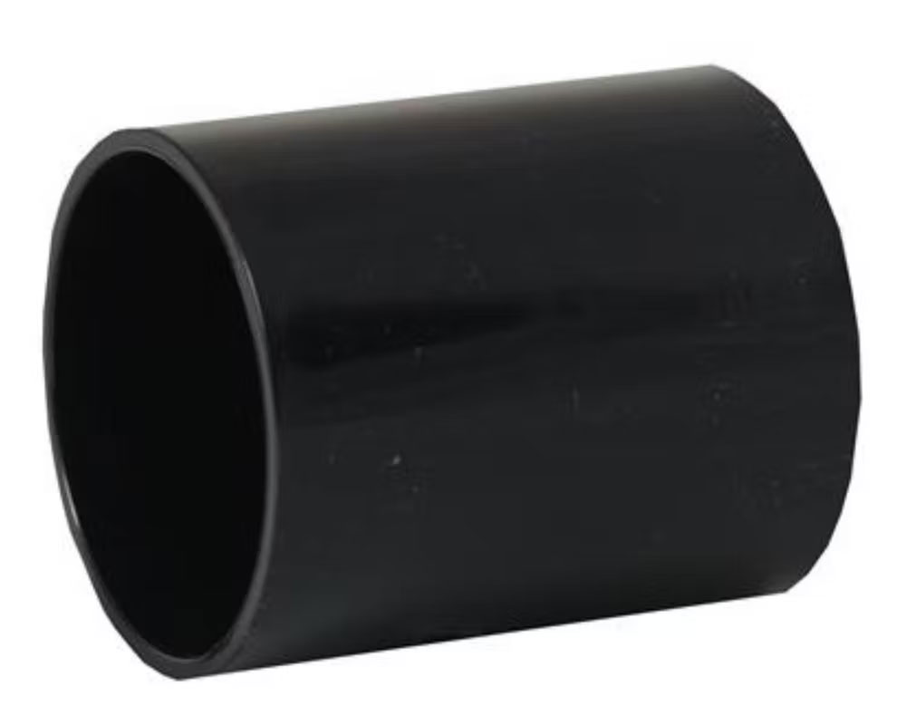 Solvent Overflow Straight Coupling Black