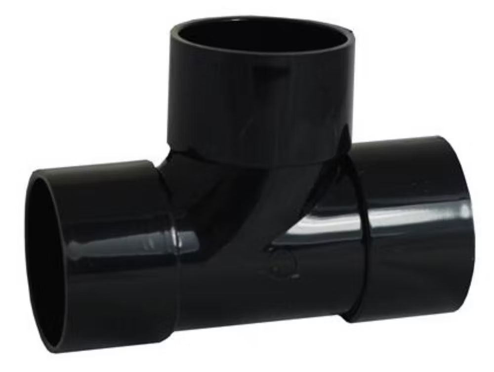 WASTE SOLVENT WELD 32mm 90 DEGREE TEE BLACK