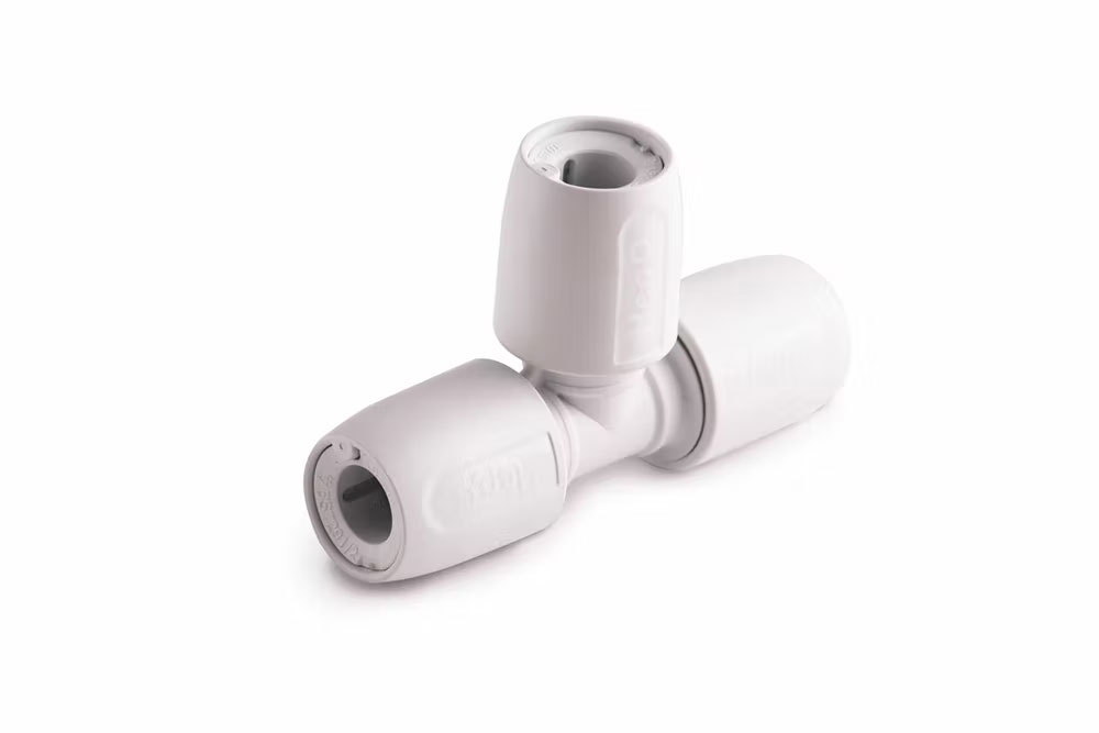 Hep2O equal tee 10mm white