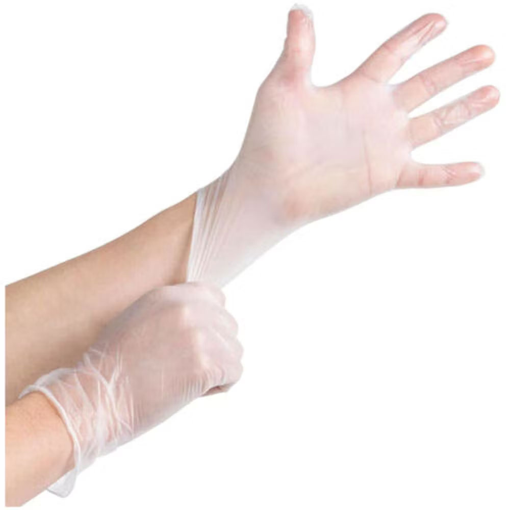 Disposable Vinyl Gloves XL (100 Per Box)