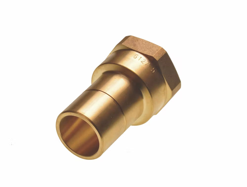 Hep2O female brass spigot adaptor 1"x28mm