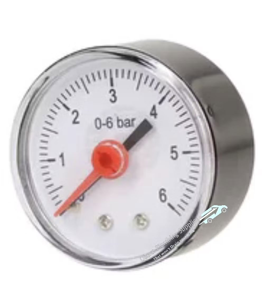 10 Bar Pressure Gauge 1/4" Back Connection