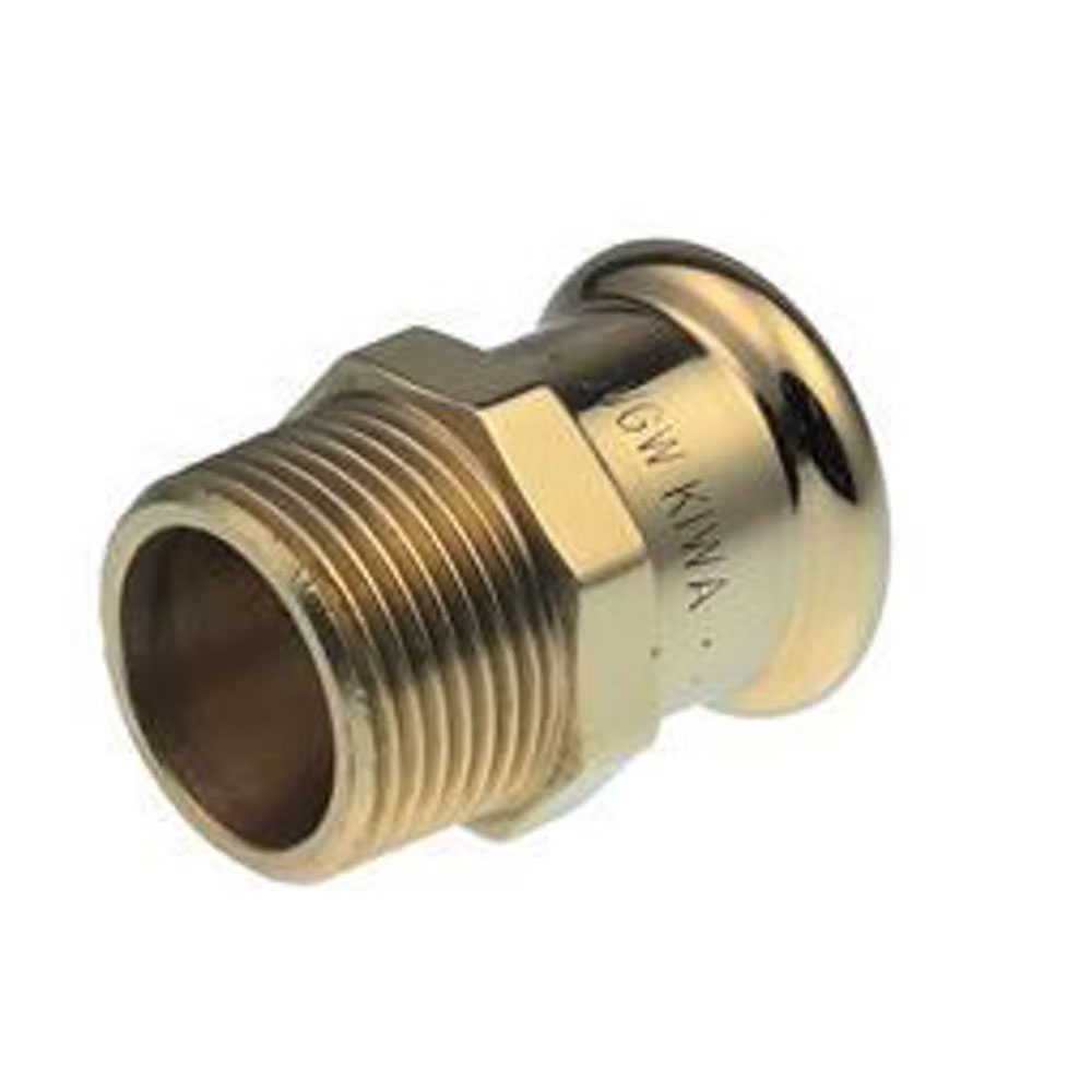 38121 Pegler Xpress S3 straight male iron connector 54mm x 2" Copper