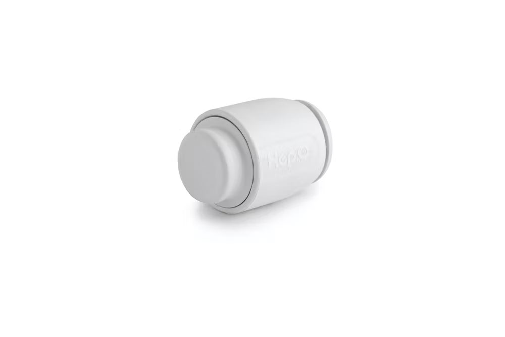 Hep2O demountable stopend 10mm white