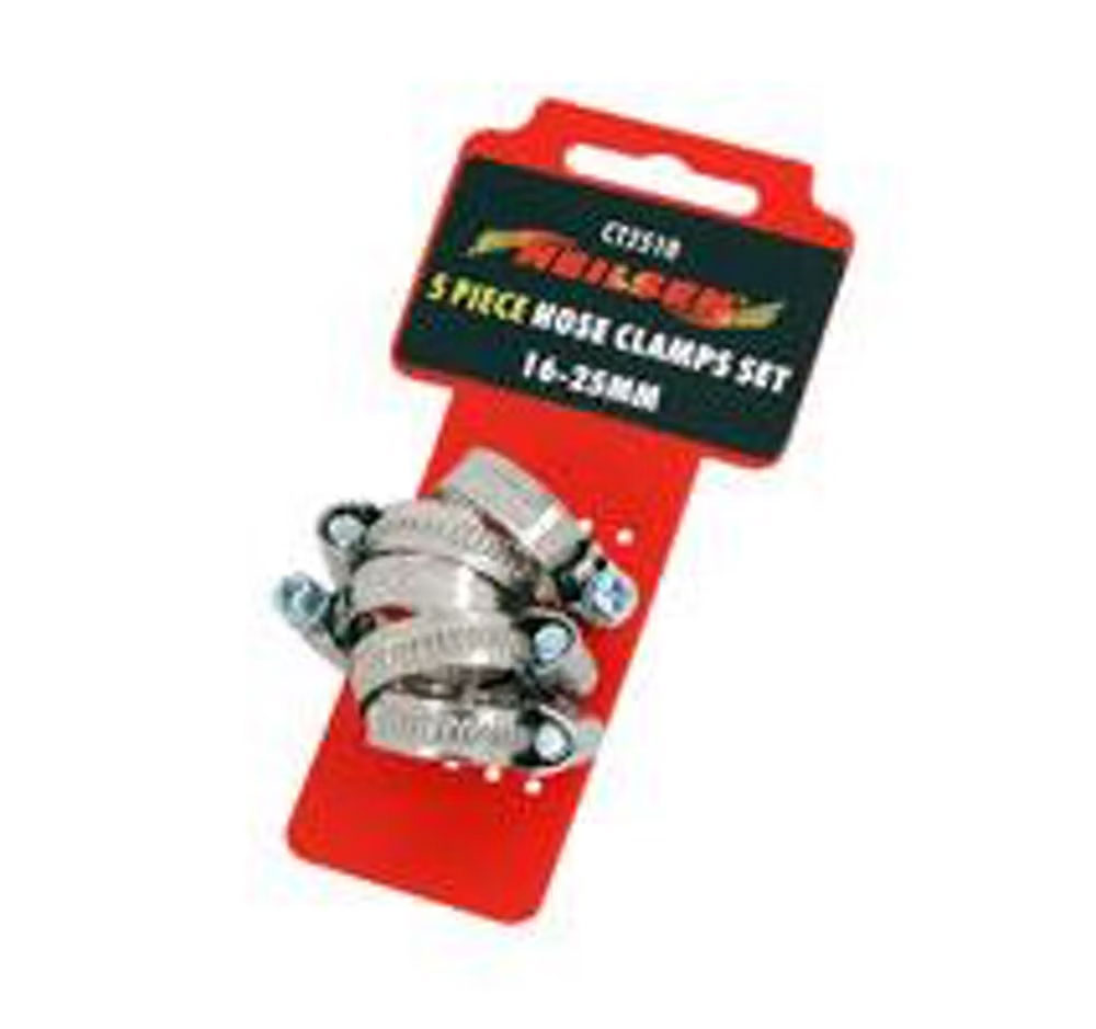 HOSE CLIP SET16-25MM 5 PIECE SET