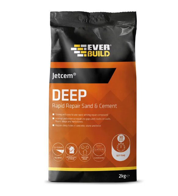 JETCEM DEEP RAPID REPAIR SAND & CEMENT 2KG