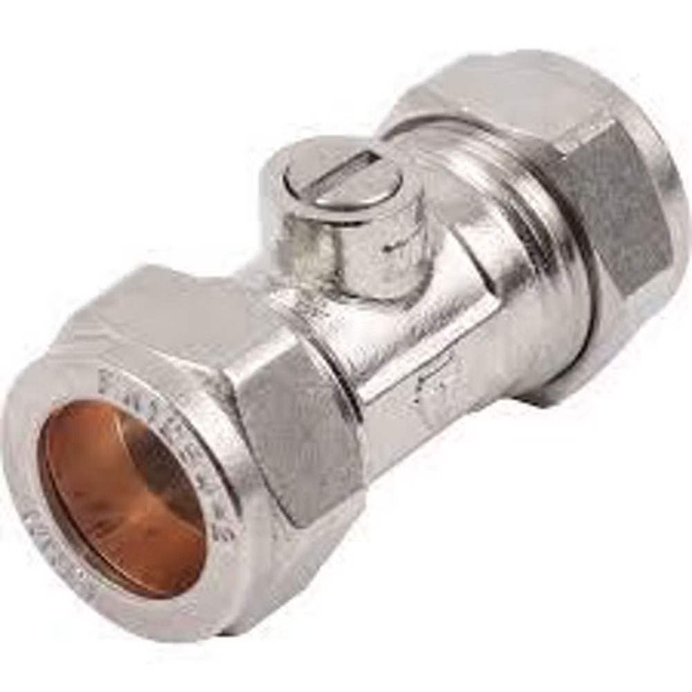 22mm Chrome Isolation Valve