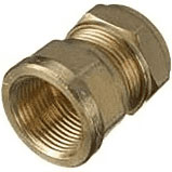 8mm x 1/4" Comp Female Iron Coupler