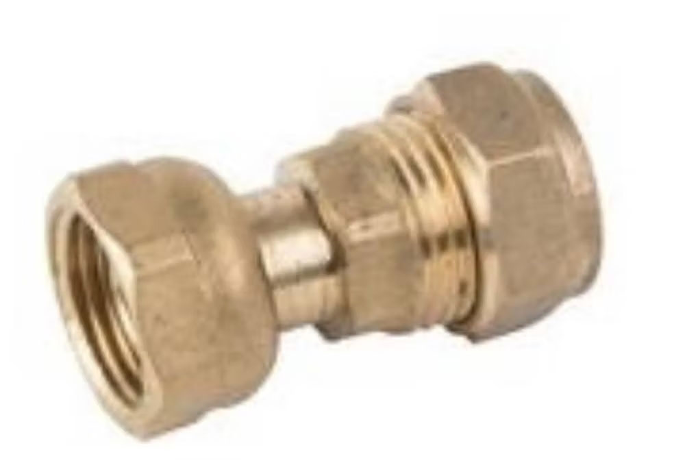 15mm x 1/2" Comp Straight Tap Connector