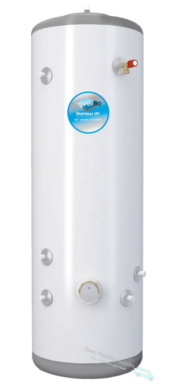 Everflo Unvented Cylinder Slim-Fit Indirect 150lt (**Collection Only, Not For Delivery**)