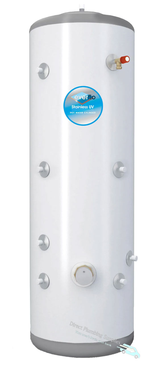 Everflo Unvented Cylinder Indirect 210lt Solar (**Collection Only, Not For Delivery**)