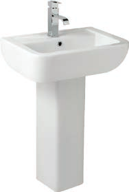 Options 600 550mm 1th Basin Pedestal