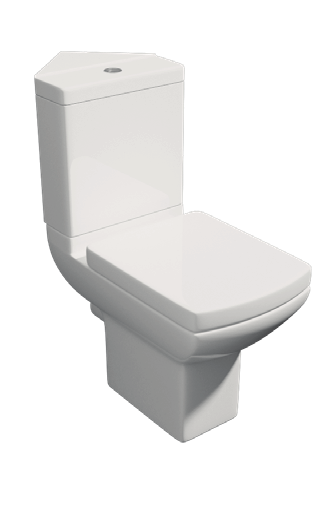 Pure C/C WC Pan C/C Corner Cistern Soft Close Seat