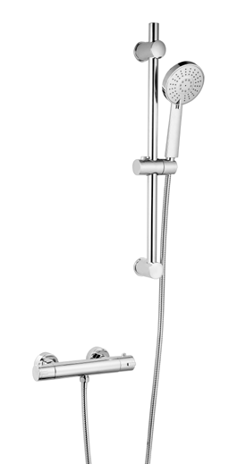 Showering Plan Option 6 Thermostatic Bar Shower With Slide Rail Kit