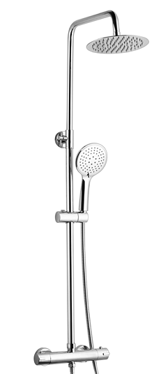 Showering Plan Option 7 Thermostatic Bar Shower With Overhead Drencher And Sliding Handset