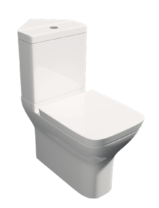 Project Square C/C WC Pan C/C Corner Cistern Soft Close Seat