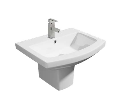 Trim 550mm 1th Basin Semi Pedestal