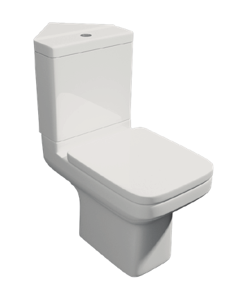 Trim C/C WC Pan C/C Corner Cistern Soft Close Seat