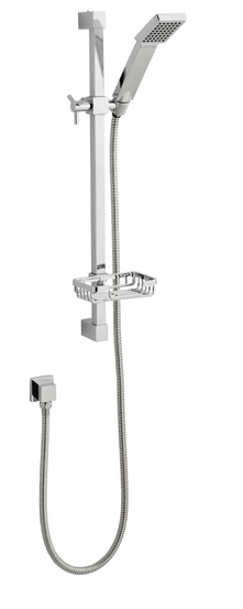 Showering Element Option 3 Thermostatic Concealed Shower With Adjustable Slide Rail Kit And Overhead Drencher