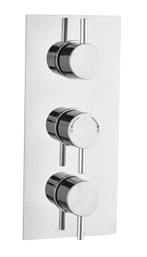 Showering Shower Valves Plan Concealed Triple Thermostatic Valve