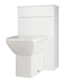 Furniture & Mirrors Kore 500mm Wc Unit - White Gloss