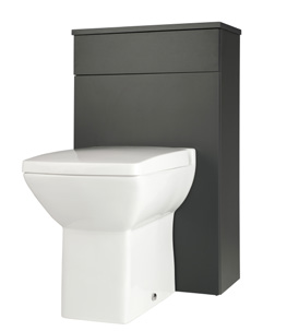 Furniture & Mirrors Kore 500mm Wc Unit - Matt Dark Grey H 830 X W 500 X D 255