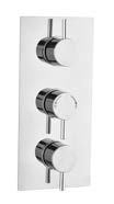 SHOWER VALVES PLAN CONCEALED TRIPLE THERMOSTATIC VALVE