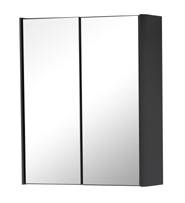 Furniture & Mirrors Arc 500mm Mirror Cabinet - Matt Graphite H 600 X W 500 X D 160