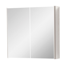 Furniture & Mirrors Arc 600mm Mirror Cabinet - Cashmere H 600 X W 600 X D 160