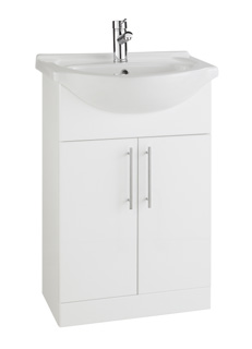 Furniture & Mirrors Encore 550mm Cabinet With Basin Depth 300mm, With Basin 440mm