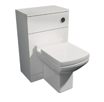 PURE 500MM WC UNIT SET INCLUDES PAN, SEAT AND CISTERN POT266PU - POT265PU ACC001N - ENC5030WC