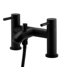 Brassware Nero Round Bath Shower Mixer