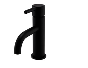 Brassware Nero Round Mono Basin Mixer