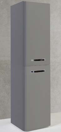 FURNITURE & MIRRORS OPTIONS WALL MOUNTED SIDE UNIT - BASALT GREY H 1400 X W 350 X D 330 OPTWMSU-G