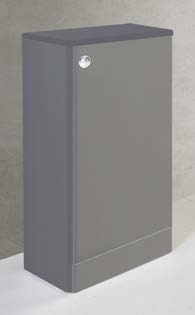 FURNITURE & MIRRORS OPTIONS 500MM WC UNIT - BASALT GREY H 760 X W 495 X D 260 OPT500WC-G