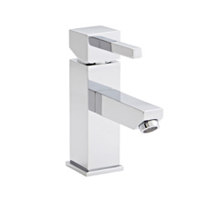 Brassware Pure Mono Basin Mixer With Click Waste