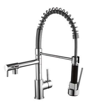 Brassware 160 Bathroom Collection 2022 Kitchen Sink Taps Dual Spout Kitchen Sink Mixer Tap Polished Chrome