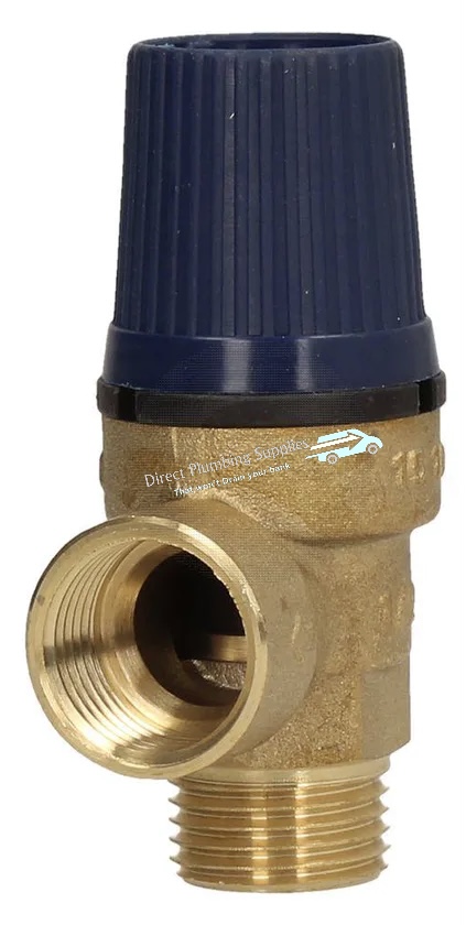 Yorhe 1/2" Male x 1/2" Female 3 Bar Safety Relief Valve