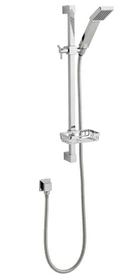 Shower Accessories Deluge Adjustable Slide Rail Kit with Soap Tray