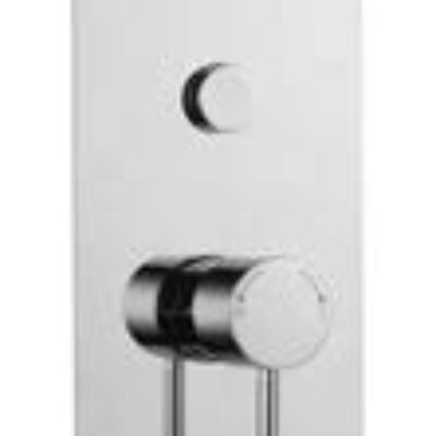SHOWER VALVES PLAN SINGLE ROUND PUSH BUTTON CONCEALED THERMOSTATIC VALVE