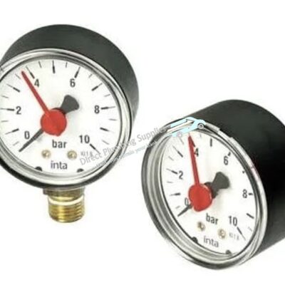 0-6Bar 1/4″ Back Connection Pressure Gauge With PTFE Sealing Ring