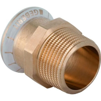 Geberit Mapress Copper Adaptor With Male Thread 15mm 1/2In