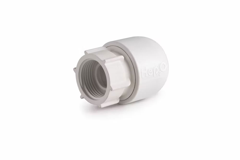 Hep2O Hand-TitanTM tap connector 0.75″x22mm white