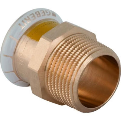 Geberit Mapress Copper Adaptor With Male Thread Gas 15mmx1/2″