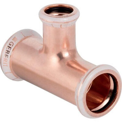 Geberit Mapress Copper T- Piece Reduced Gas 22 x 22 x 15mm