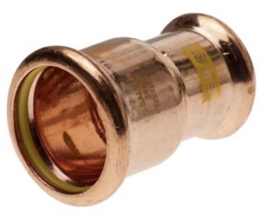 Pressfit Gas 22mm x 15mm Reducing Coupler