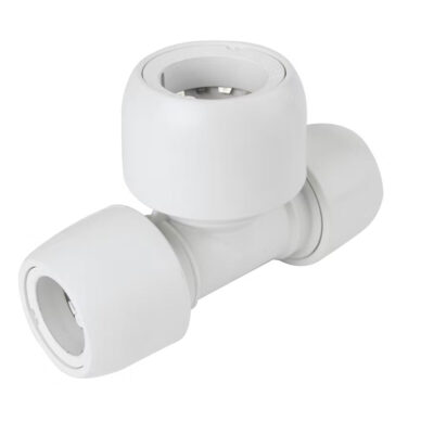 Hep2O double end reduced tee 22x22x28mm white